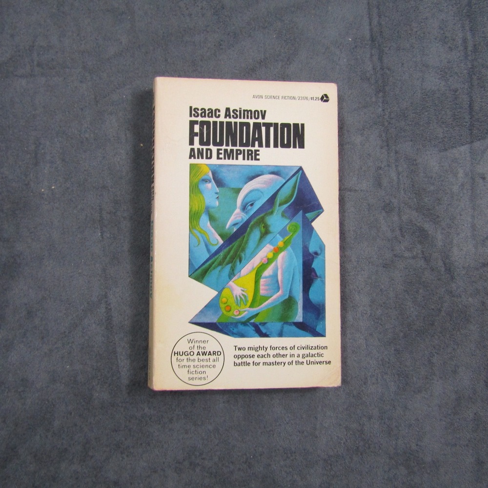 Avon Foundation and Empire Paperback Book OS Tan Vintage Isaac Asimov Sci-Fi